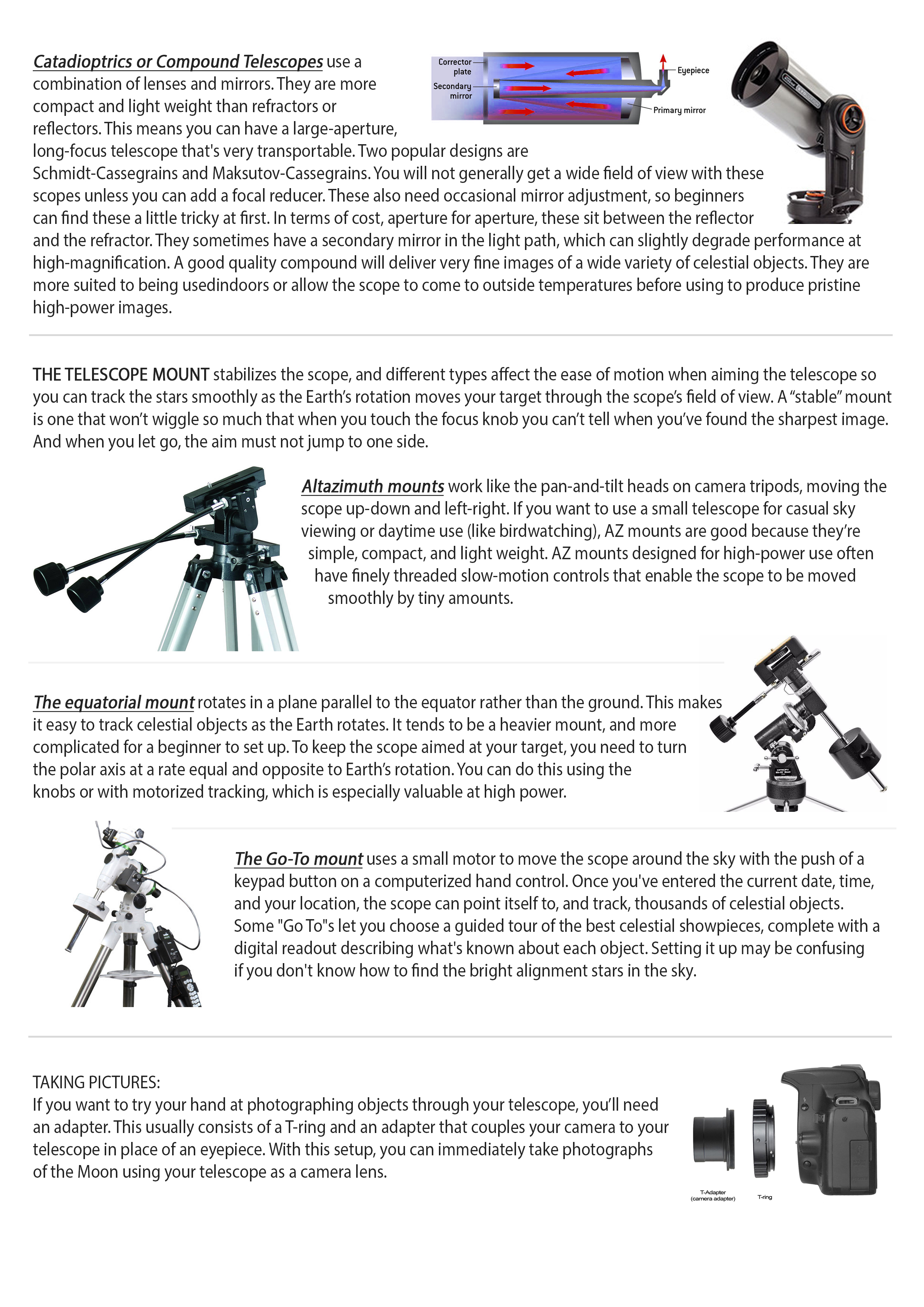 Telescope Buying Guide Carters Photographics